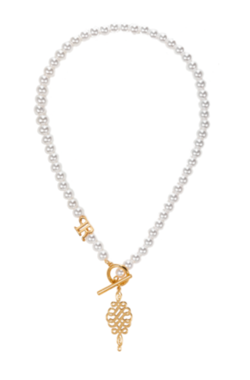 Pearls Logo Necklace