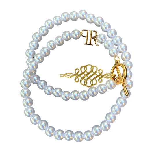 Pearls Logo Necklace