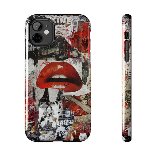 Red Lips Tough Phone Case